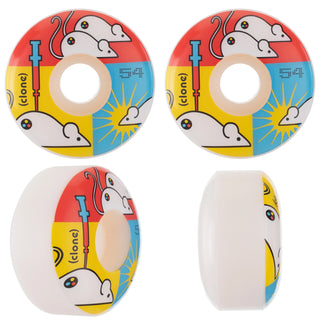 DNA Clone Skateboard Wheels 53mm 99A White