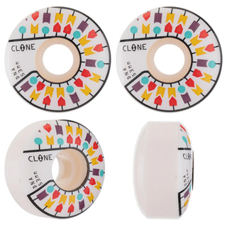 DNA Clone Skateboard Wheels 54mm 99A White