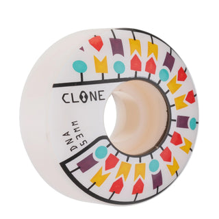 DNA Clone Skateboard Wheels 54mm 99A White