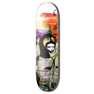 Colours Collectiv Skateboard Deck Will Barras x Paul Hart Grunge Queen Carbon Fiber 8.15" x 31.5"