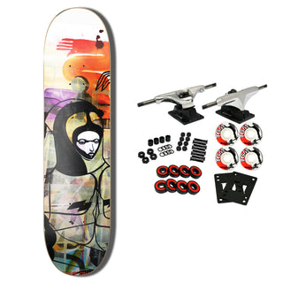 Colours Collectiv Skateboard Complete Will Barras x Paul Hart Grunge Queen Carbon Fiber 8.15" x 31.5"