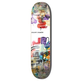 Colours Collectiv Skateboard Deck Will Barras Grunge Logo 8.3" x 32"