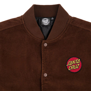 Santa Cruz Skateboards Coat Apex Corduroy Jacket Brown