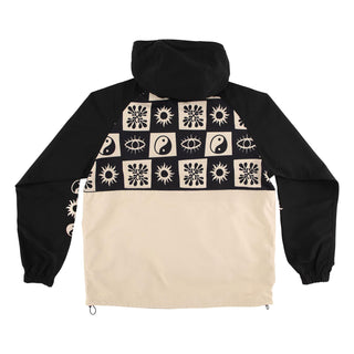Santa Cruz Skateboards Coat Strange Check Anorak Jacket Black/Tan