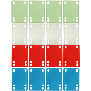 Dime Bag Hardware Shop Display 1/8" Riser Pad 8 Pack Assorted Colors