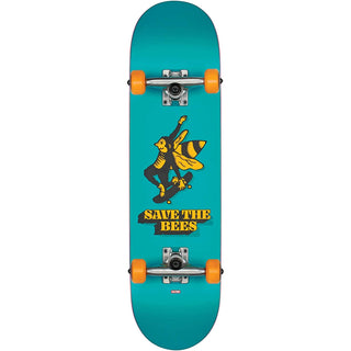 Globe Skateboard Complete Kids Save the Bees Blue 7.6"