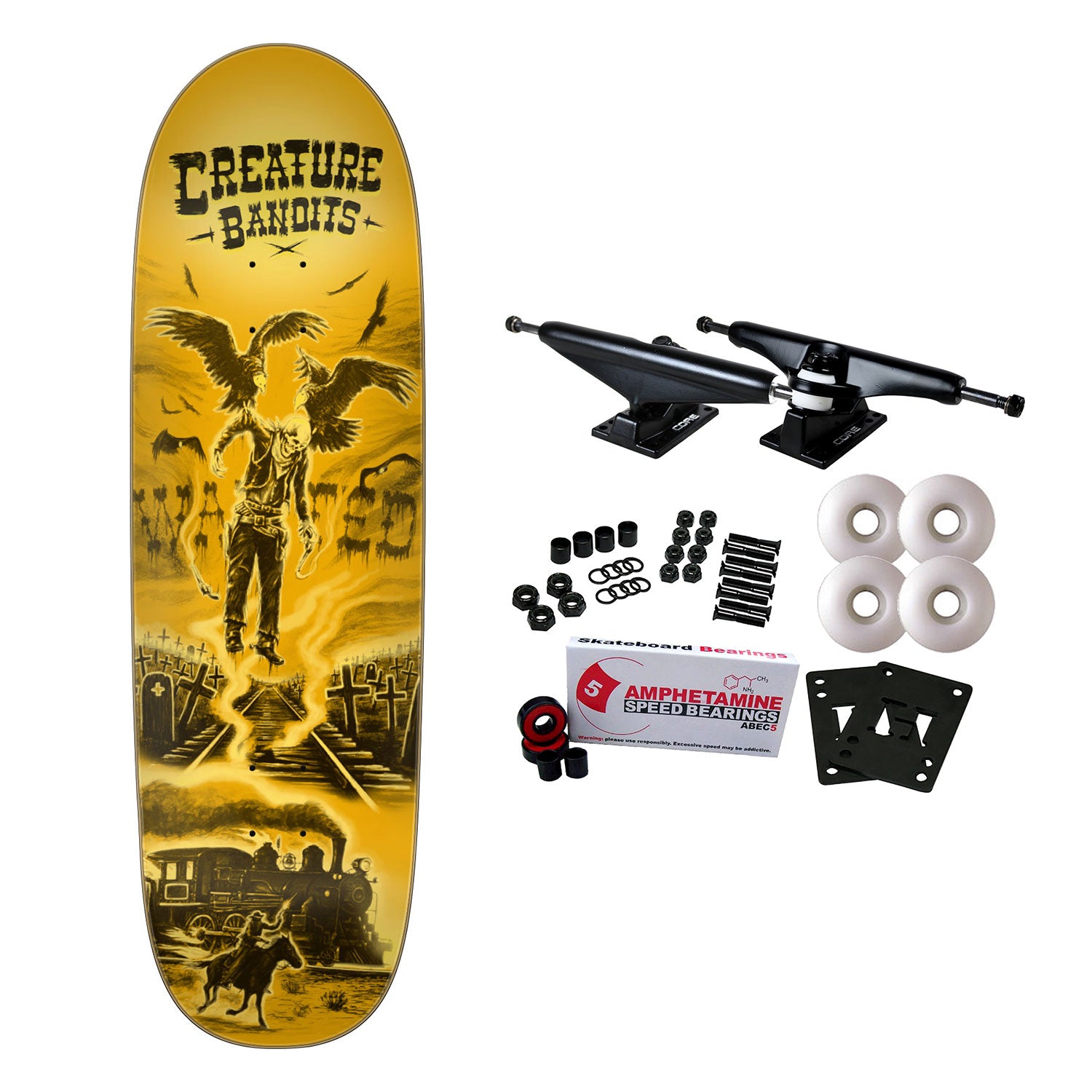 CREATURE BANDITS スケートボードデッキ 9.25\