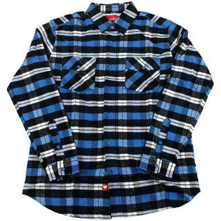 Chocolate X Diamond Supply Flannel Shirt Blue Plaid