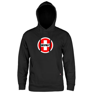 Bones Bearings Skateboard Hoody Swiss Circle Pullover Black
