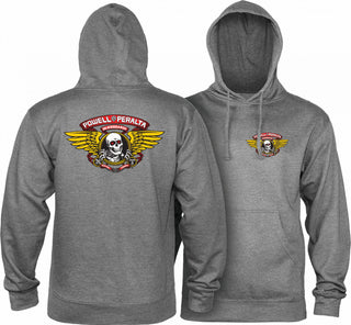 Powell Peralta Hoody Winged Ripper Gunmetal Heather Mens