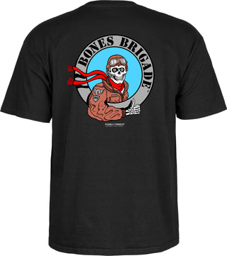 Powell Peralta Shirt Bones Brigade Series 17 Pilot Black Size L