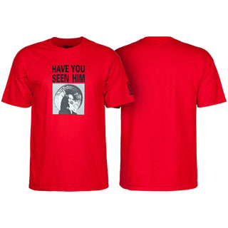 Powell Peralta Skateboard Shirt Animal Chin Red
