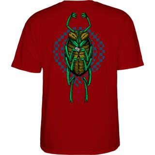 Powell Peralta Skateboard Shirt Mike Vallely Bug Garnet