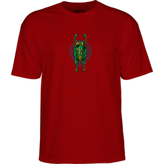 Powell Peralta Skateboard Shirt Mike Vallely Bug Garnet