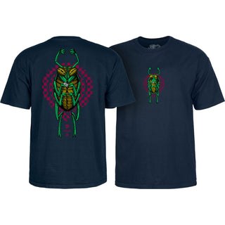 Powell Peralta Skateboard Shirt Mike Vallely Bug Navy