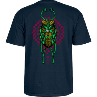 Powell Peralta Skateboard Shirt Mike Vallely Bug Navy
