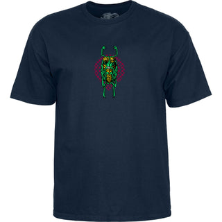 Powell Peralta Skateboard Shirt Mike Vallely Bug Navy