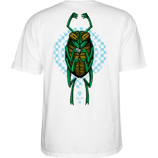 Powell Peralta Skateboard Shirt Mike Vallely Bug White