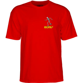 Powell Peralta Shirt Skateboard Skeleton 3 Red