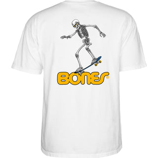 Powell Peralta Shirt Skateboard Skeleton 3 White