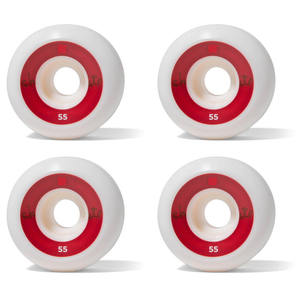 Chocolate Skateboard Wheels 55mm 99A OG Chunk Conical White/Brown – TGM ...