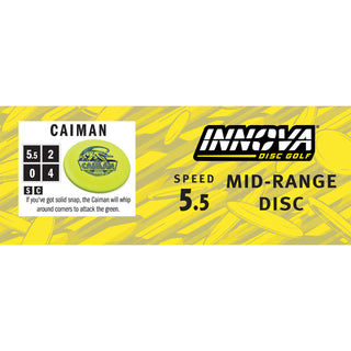 Innova Disc Golf Champion Caiman Midrange Disc 5.5/2/0/4 Gold/Black 167 grams