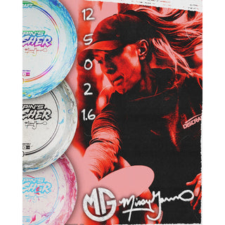 Discraft Disc Golf 2025 Missy Gannon Z Jawbreaker Captain's Thrasher Distance Driver 12/5/0/2 Red Orange/Gold 167-169g