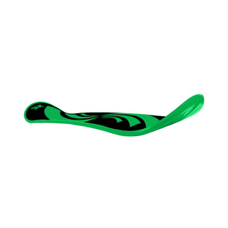 Krown Snowskate 9" x 32" Carve Green Color Studded Grip Combo