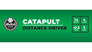 Westside Disc Golf Tournament Catapult Distance Driver 14/4/-0.5/3 Yellow/Green 173 grams