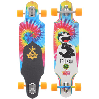Dusters Longboard Channel Felix Tie Dye Drop Through 36"