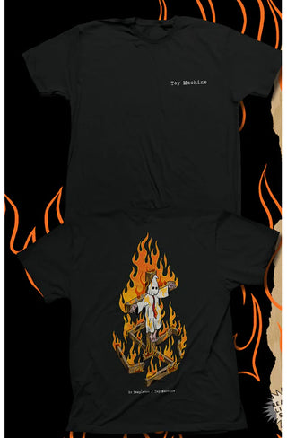 Toy Machine Skateboard Shirt Ed Templeton Charred Cross