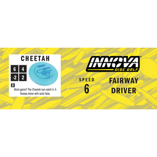 Innova Disc Golf DX Cheetah Fairway Driver 6/4/-2/2 Pink/Grey 171 grams