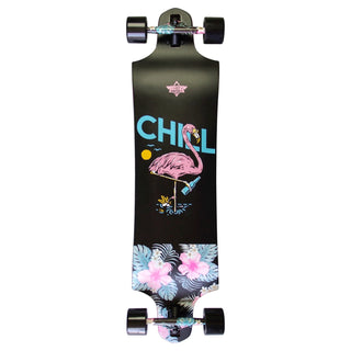 Dusters Longboard Chill Double Drop Black 9.75" x 38"