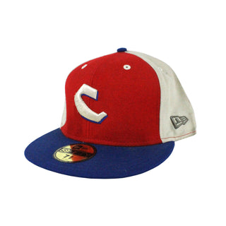 Chocolate Skateboard Hat C Logo Chunk Red/Blue/White Fitted 7 3/8"