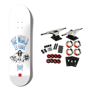 Chocolate Skateboard Complete Perez World is Yours White 8.4" x 32"