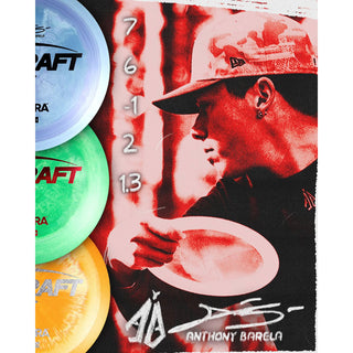 Discraft Disc Golf Anthony Barela Signature ESP Cigarra Fairway Driver 7/6/-1/2 Pink Peach/Gold Shimmer 167-169g
