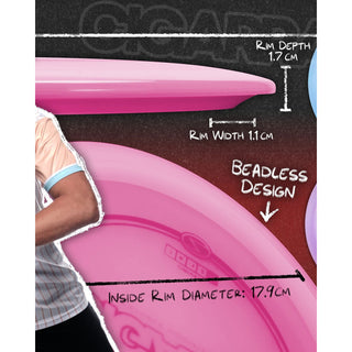 Discraft Disc Golf Anthony Barela Signature Series Z Line Cigarra Driver 7/6/-1/2 Pink/Blue Scales 170-172g