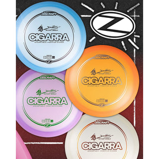 Discraft Disc Golf Anthony Barela Signature Series Z Line Cigarra Driver 7/6/-1/2 White/Slate 167-169g