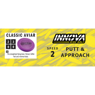 Innova Disc Golf DX Classic Aviar Putting Disc 2/3/0/0 Dark Blue/Black 167 grams