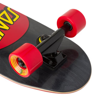 Santa Cruz Skateboard Classic Dot Street Cruiser Black/Red 8.79" x 29.05"