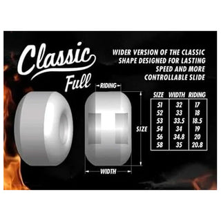 Spitfire Skateboard Wheels 56mm 80HD Thrasher Burn Classic Full Black