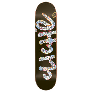 Cliche Skateboard Deck Handwritten Atlas Black 8.375" x 32.2"