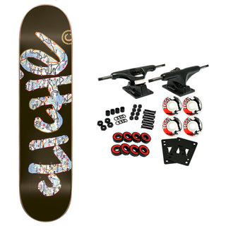 Cliche Skateboard Complete Handwritten Atlas Black 8.375" x 32.2"