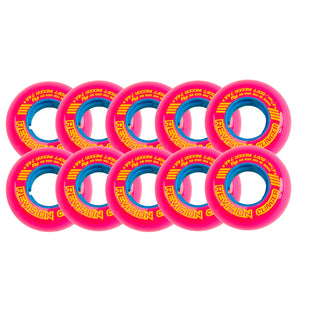 Revision Roller Hockey Wheels Indoor 47mm Clinger Goalie 74A Pink 10-Pack