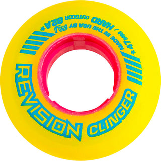 Revision Roller Hockey Wheels Outdoor 47mm Clinger Goalie 82A Yellow 10-Pack