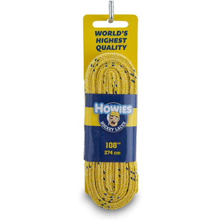 Howies Hockey Skate Laces Cloth Yellow 96" (Senior 6-8)