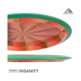 Axiom Disc Golf Cosmic Neutron Insanity Distance Driver 9/5/-2/1.5 Green/Slate Blue 160 grams