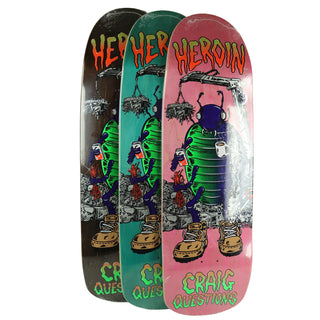 Heroin Premium Skateboard Complete Craig Questions Bug (Assorted) Ft. Ace/Snot/Quantum