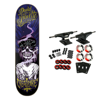 Creature Skateboard Complete Gravette Hippie Skull 20th 8.3" x 32.2"
