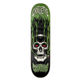 Creature Skateboard Deck Gravette Hippie Skull IV 8.3" x 32.2"